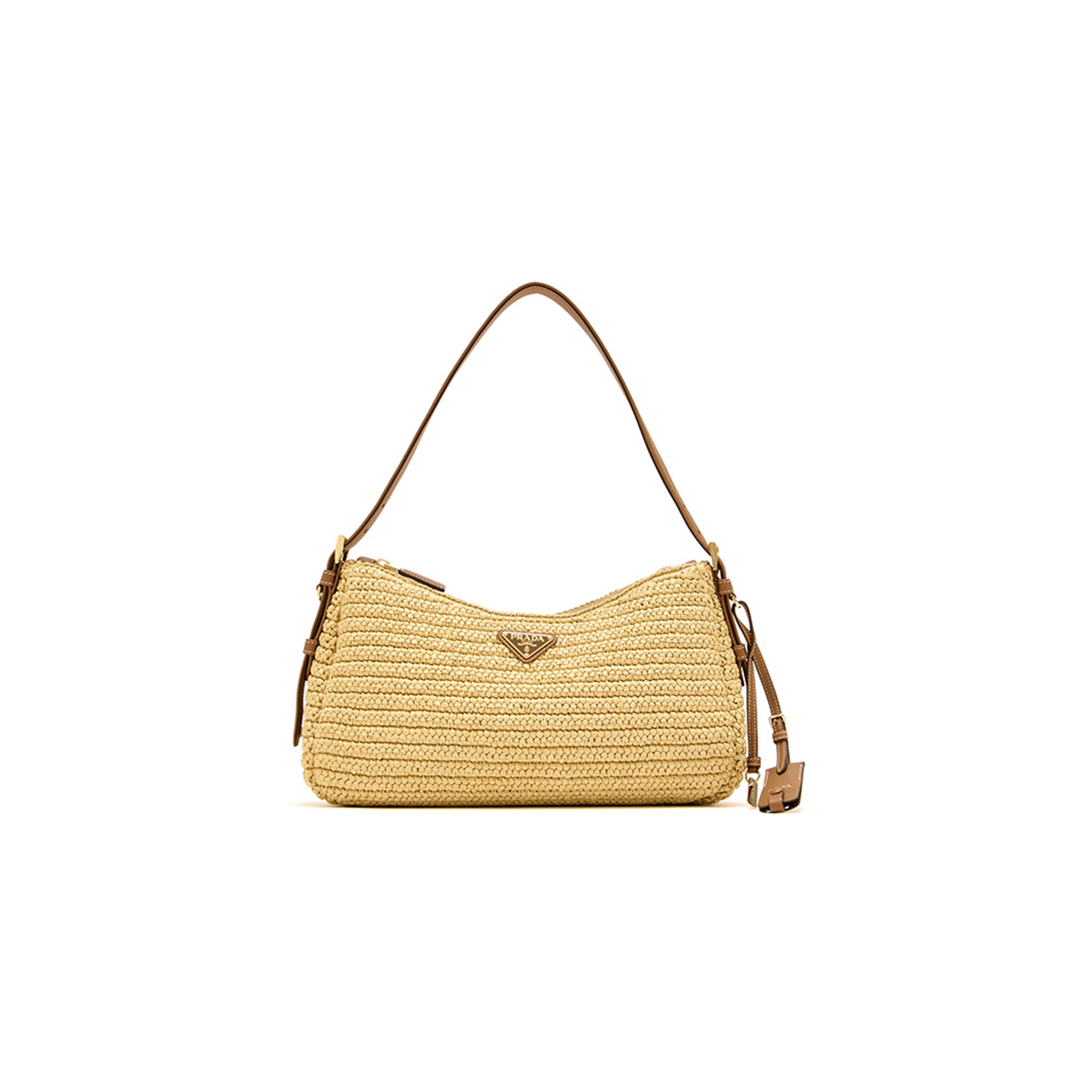 Pra*a aimÉe large crochet shoulder strap 1bc229 (31*18*10cm)